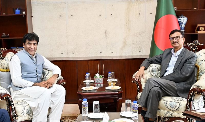 Pakistan High Commissioner to Bangladesh Syed Ahmed Maroof paid a courtesy call on foreign adviser Md. Touhid Hossain on 10 September 2024